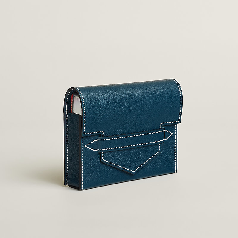 Etui à cartes de bridge Lord Pocket - Bleu | Hermès Belgique